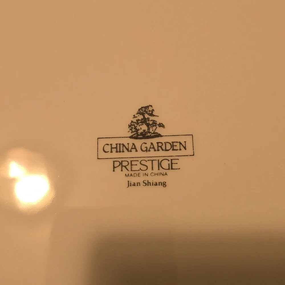 China Garden by Prestige Vintage Fine Porcelain Plates And Bowls